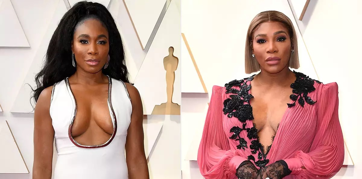 Venus and Serena Williams Dazzle on Oscars 2022 Red Carpet pics