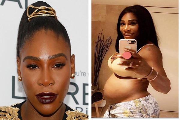 Serena Williams relaxes with pregnancy