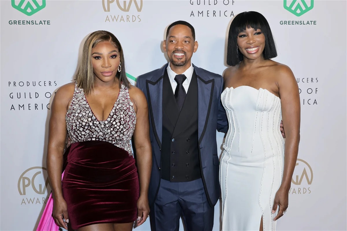 Williams, Will Smith and Venus Williams attend the 33rd Annual Producers Guild Awards at Fairmont Century Plaza 