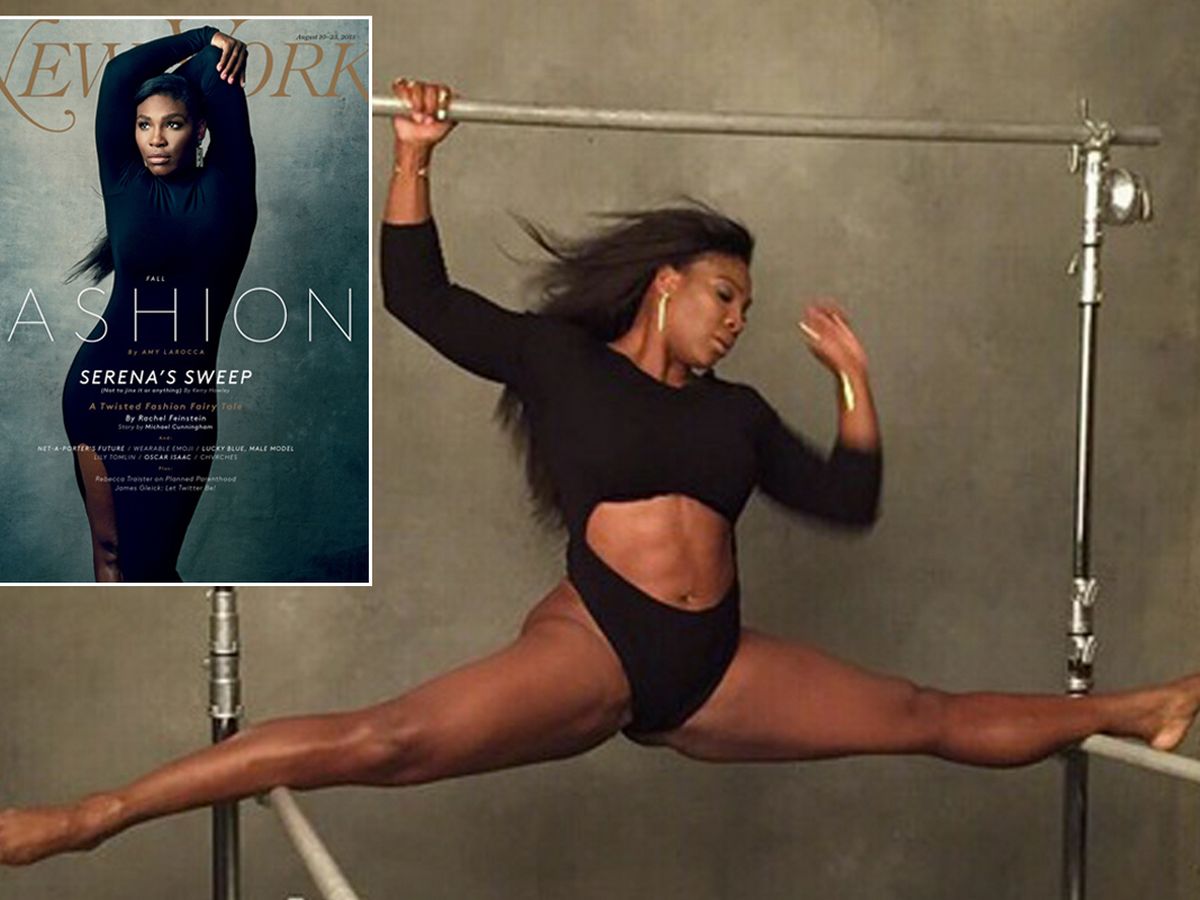 Serena Williams shows her power in eye-watering splits as tennis champion goes high glam