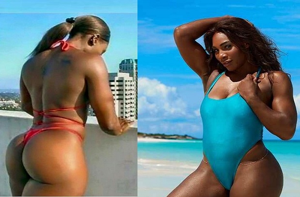 Serena Williams Poses in Thong Bikini pic