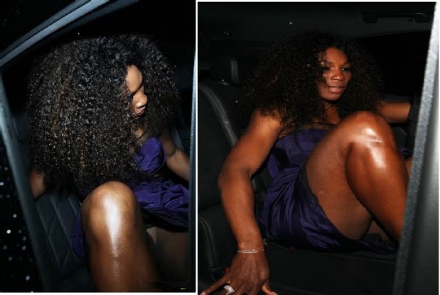 Serena Williams accidentally flashes her pants