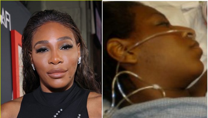 Serena Williams hospitalized pics
