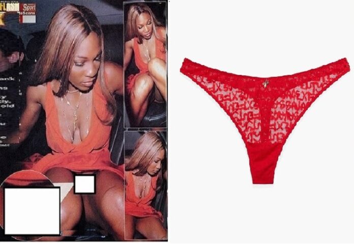 Serena Williams flashes her Granny Underwear, panties In Car