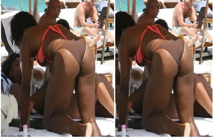 Serena Williams Beach Bikini Photos
